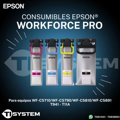 Tinta Epson ® de alto rendimiento para impresoras WF-C5810,C5890